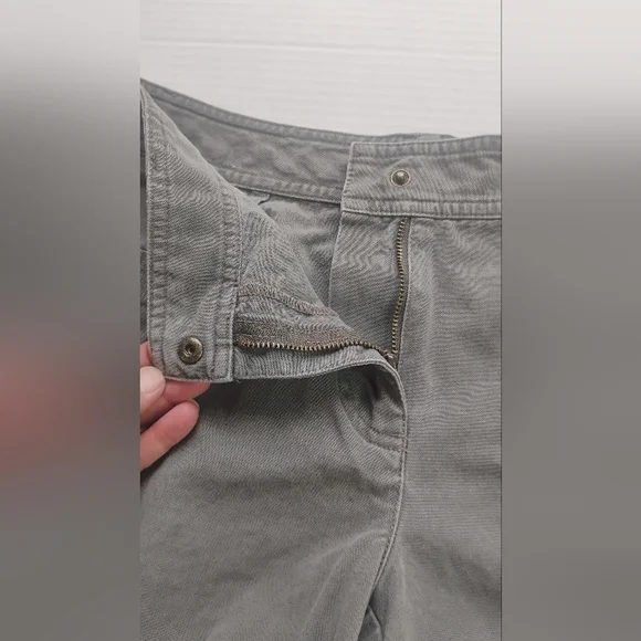 Vintage Y2K Bass Women's Cargo Shorts Green Size 6 Cotton Mid Rise - Picture 9 of 13